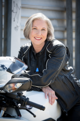 Michelle Cleveland On Her Motorcycle