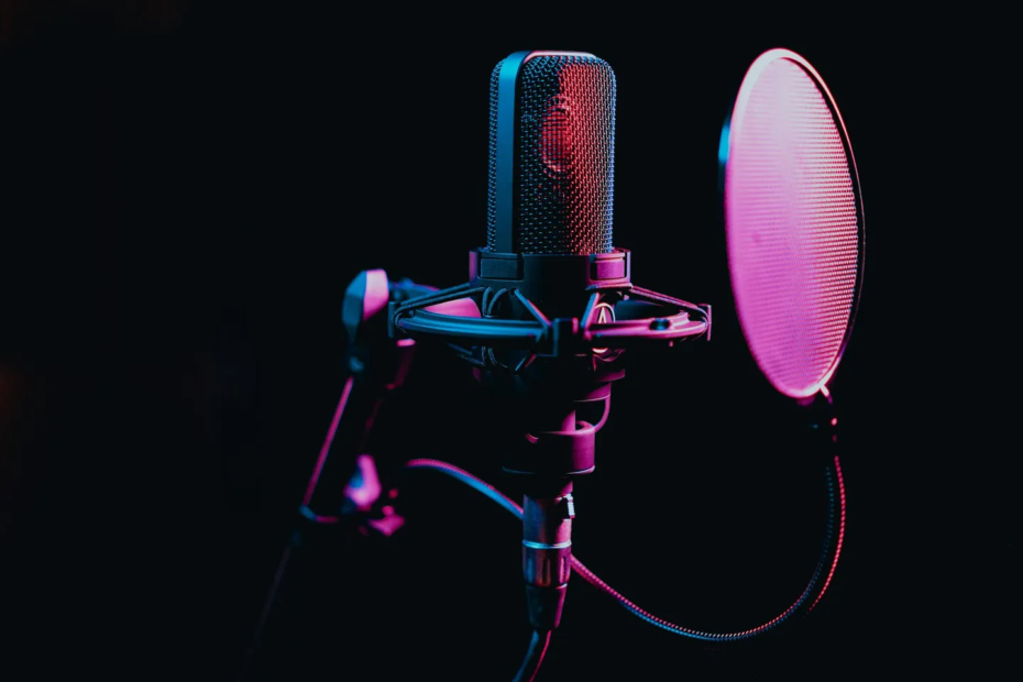 Microphone with Pop-Screen